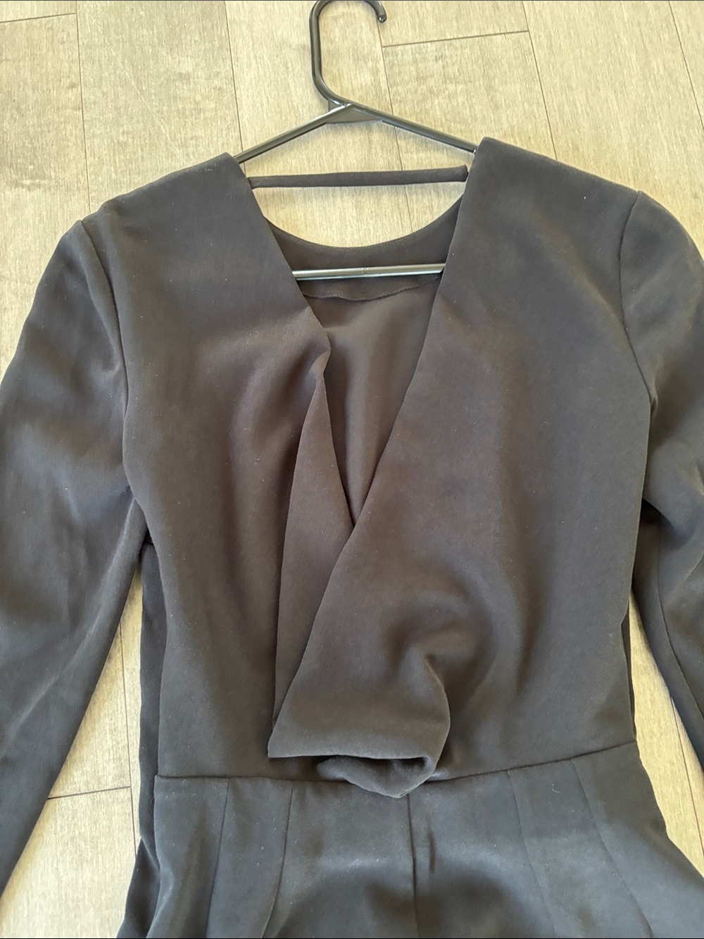 Marciano Black Sheath Dress Gold Waist Detail Long Sleeve XS - Picture 10 of 11